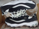 斯凯奇（Skechers）女鞋复古老爹鞋小白鞋子蕾丝厚底运动鞋11959 黑/白 37  实拍图