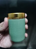 京适陶瓷茶叶罐便携小密封迷你旅行小号储茶罐装茶叶小罐子防潮空茶盒 哥窑-梅子青【中号】 80ml 实拍图