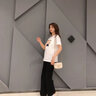 米度丽孕妇上衣短袖t恤夏季哺乳装外出薄款哺乳产后喂奶衣宽松孕妇夏装 米白色短袖 M码 实拍图