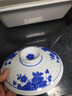 睿初带盖菜盘子汤碗青花瓷碗碟套装碟子陶瓷和合器微波炉餐具景德镇 7英寸汤碗 实拍图