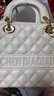 CHEN DIAOLUN戴妃包高级品牌包包女2025新款手提包高级感轻奢单肩斜挎手提女包 高贵白色【下单联系客服送礼盒】 大号（大号是拉链） 实拍图