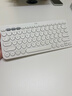 罗技（Logitech）时尚系列 K380 键盘 蓝牙办公键盘 无线键盘 女友 便携超薄键盘 笔记本键盘 芍药白 实拍图