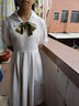 舒芳蝶（shufangdie）法式学院风衬衫裙教资面试服装连衣裙学生夏季仙女气质超仙长裙子 图片色 M 实拍图