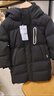 巴拉巴拉童装儿童羽绒服男童外套女童宝宝年冬装大绒被亲子装时尚长款加厚 静谧黑A版-白鸭绒-清洁度1000 165 实拍图
