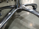 金扎特（ESD）J01防静电凳子升降旋转椅子工厂车间流水线学校实验室医院圆凳 J01H铝合金脚+脚杯（48-68）加厚 实拍图
