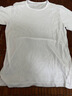 嘉晔长袖t恤男日常休闲百搭纯色圆领T恤春秋修身打底衫 白色 2XL 实拍图