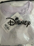 迪士尼（DISNEY）儿童女童圆领假两件长袖T恤撞色针织上衣24春DB311AE10芋泥紫140 晒单实拍图