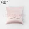 野兽派（THE BEAST）真丝旅行套装(眼罩/靠枕)浅粉色汽车头枕腰靠车载出行车载靠枕 实拍图