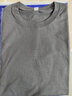 欧替西春秋季纯棉长袖t恤男纯色圆领韩版修身上衣打底衫中青年衣服男装 深灰色【100%纯棉】 M 建议90-110斤 实拍图