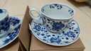 陶趣居日本进口蓝凛堂陶瓷咖啡杯碟套装日式青花釉下彩红茶杯家用下午茶 葡萄杯碟组合 实拍图