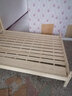 彤新雅【现货闪发】床实木床主卧双人床简约单人床出租房板式床 原木无漆裸床 宽1.5M*长2M 实拍图