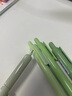 蓝果 中性笔 兜兜笔按动中性笔高颜值刷题速干学生专用口袋签字笔 抹茶青柠4支/盒 D1009 实拍图