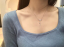 心言心语樱花项链女银项链轻奢首饰走心高级生日生日情人节礼物送女友老婆 樱花项链【本地仓直发】 实拍图