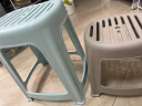 禧天龙塑料凳子家用加厚防滑耐磨款餐椅休闲板凳方凳中号换鞋凳子D-2053 实拍图