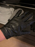 曼查斯特 山羊皮手套男单层冬季无内里单皮男士开车触屏真皮手套 黑色触屏(暖绒里) S 实拍图