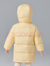 笛莎（DEESHA）童装女童和暖系列三防中长版防寒儿童羽绒服2025冬季新款女宝外套 杏仁黄 110 实拍图