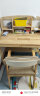 风叶青青北欧实木书桌椅套装家用中学生学习桌课桌可升降写字台卧室电脑桌 书桌+16升降椅（胡桃色） 104cm*60cm*75cm双抽屉 实拍图