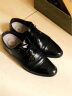 红蜻蜓皮鞋男商务正装男鞋系带舒适单鞋德比鞋婚鞋 WBA8140黑色41 实拍图