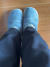 福虹辰2025踩屎感棉拖鞋女士厚底防滑冬季外穿居家情侣保暖学生棉拖男 清灰色(竖条小熊) 44-45 适合43-44 实拍图