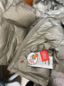鸭鸭儿童羽绒服男童冬季短款加厚保暖休闲学生连帽中大童装外套HR 卡其色 120 实拍图