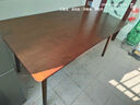 早作  实木餐桌现代简约家用餐厅桌椅组合胡桃色桌子长方形日式吃饭桌 单餐桌 长150*宽80*高75 胡桃色 实拍图