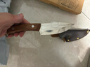 张小泉墨染古韵不锈钢多用刀锻打菜刀锋利户外菜刀 D100371 实拍图