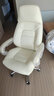 富凯真头层牛皮老板椅总裁椅办公椅 大班椅人体工学电脑椅 F181白色 实拍图