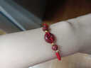 2026马年本命年儿童朱砂手链平安扣红绳婴儿脚链手串鼠牛兔蛇礼物 【平安红】手链长度可调(莲花款) 大人款 实拍图
