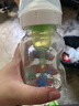 布朗博士玻璃奶瓶 0-6月新生婴儿防胀气 宽口径奶瓶套装150ml+270ml 萌兔 实拍图
