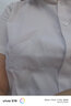 EAEOVNI短袖衬衫女职业装夏季棉女士白色衬衣通勤面试银行正装气质工作服 纯白色短袖【方.领】 40 【128-138斤】 实拍图