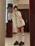 紫蒙羽绒棉服女2025新款学生冬季衣服高中初中女生棉衣外套羽棉袄绒服 韩版加厚米白色 均码 （可备注码数） 实拍图