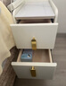 卧室床头柜卧室2025新款小型家用收纳柜超窄极窄边创意小床头柜 卡其色（普通款）双抽 48cm高 25cm宽*40cm厚 实拍图