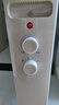 美的（Midea）【金缕衣】取暖器家用/电暖器/电暖气/加湿烘衣/13片全屋大面积取暖器/电热油汀取暖器NY2213-18GW 实拍图