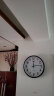 康巴丝（Compas）挂钟时尚卧室客厅办公时钟日历挂表简约创意石英钟表 3158黑色直径35cm 实拍图