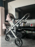 UPPAbaby VISTA V2双胞胎婴儿推车可坐可躺 高景观双向双人宝宝车 粉色ALC【双座位】 晒单实拍图