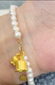 潮宏基 铃兰花黄金吊坠女足金挂坠花朵送妈妈送女友生日礼物TK F 套餐四:大版+K金珍珠手链+项链 实拍图