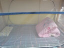 学生蚊帐0.9m宿舍免安装单人床上下铺通用蒙古包家用学校1.2米 大顶加密灰【空间加大】 1.0米床适用【单开门·3秒速装】 实拍图