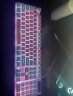 银雕(YINDIAO) K500键盘彩包升级版 机械手感 游戏背光电竞办公 USB外接键盘 全尺寸 粉白双拼白光有线键盘 实拍图