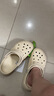 CROCS卡骆驰贝雅云彩女士洞洞鞋户外休闲鞋|208186 白色-100(含智必星) 34 (210mm) 实拍图