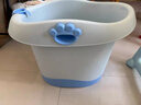 世纪宝贝（babyhood）Baby熊浴桶 儿童泡澡桶 婴儿游泳桶 加大加厚宝宝浴盆 310蓝 实拍图