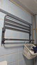 一卫（yweel）毛巾架免打孔浴巾架可折叠卫生间浴室厕所置物架壁挂式太空铝收纳 【热荐】枪灰-实用款双折叠60cm 实拍图