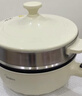 美的（Midea）电炒锅 电蒸锅 电煮锅 家用多功能电火锅 煎炒蒸煮炒菜锅 4L多用途锅一体宿舍锅 HCG2816 配蒸笼 实拍图