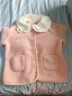 戴维贝拉（DAVE＆BELLA）女童羊羔毛外套洋气儿童开衫小童长袖上衣秋冬新款外衣宝宝衣服 粉色【现货】 130 cm（建议身高120-130cm） 实拍图