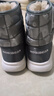 哈比熊童鞋儿童雪地靴男童靴子加绒棉鞋女童短靴AW7089 灰色36码 实拍图