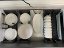 inmindhouse欧式纯白简约陶瓷餐具吃饭碗好看汤碗家用轻奢牛排盘米饭碗早餐盘 7英寸中碗 产品规格图见图二 实拍图