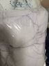 三彩冬款防水云朵羽绒服连帽长款白鸭绒外套保暖被子服女 淡紫色 XL 170/92A 实拍图