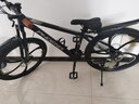 凤凰（Phoenix）全轴承山地自行车学生成人男女禧玛诺变速碟刹越野赛车青少年单车 黑色/六刀/线碟/铝合金车架 26英寸（身高160-180左右） 21速禧玛诺变速+可锁死前叉 实拍图