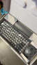 镭拓（Rantopad）RF100 无线键盘鼠标套装 办公键鼠套装 便携 仿古圆点键盘 鼠标 鼠标垫套装  寂静灰 实拍图