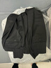 威可多（VICUTU）男士单西裤纯羊毛商务休闲直筒长裤黑色190/102B-3尺1 实拍图