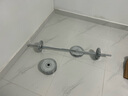 华亚（HUAYA） 电镀哑铃杠铃套装组合男士举重深蹲训练家用运动健身器材 30KG 单用套装（不含哑铃）总重量 实拍图